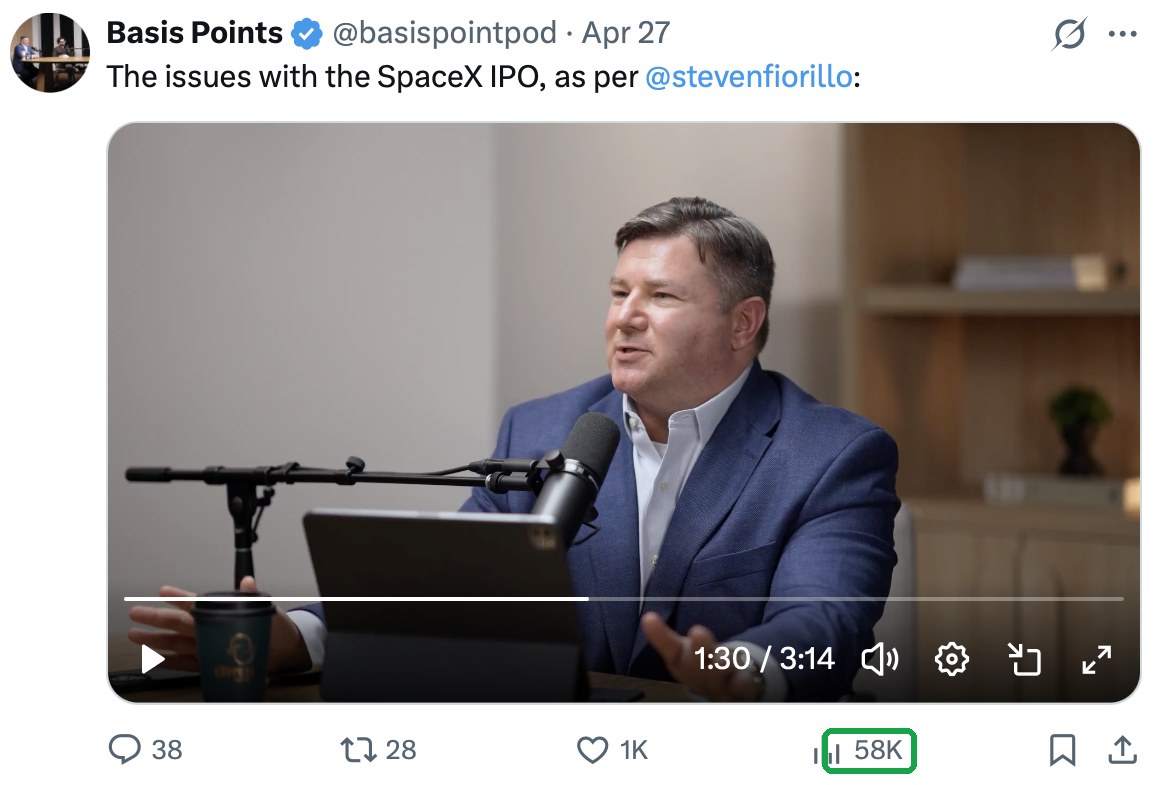The issues with the SpaceX IPO, 58K views